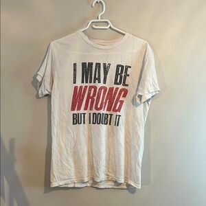 Hollister White and Red Short Sleeve Tees with Bold Text